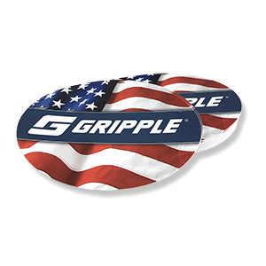 Gripple Hard Hat Stickers (AMERICAN FLAG) Pack of 25