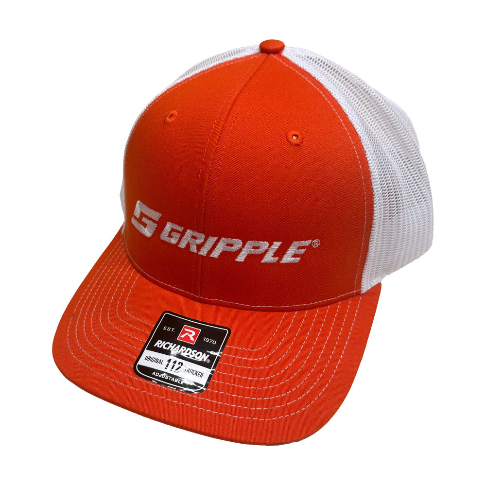 Gripple Richardson 5-Panel Hat - Orange / White